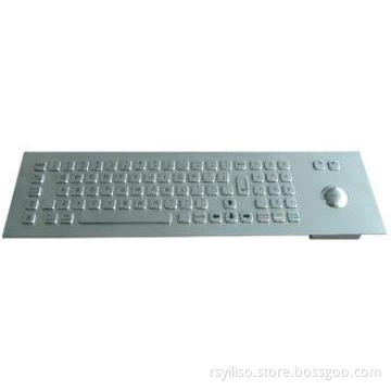 IP65 dynamic metal industrial pc keyboard With encrypting p